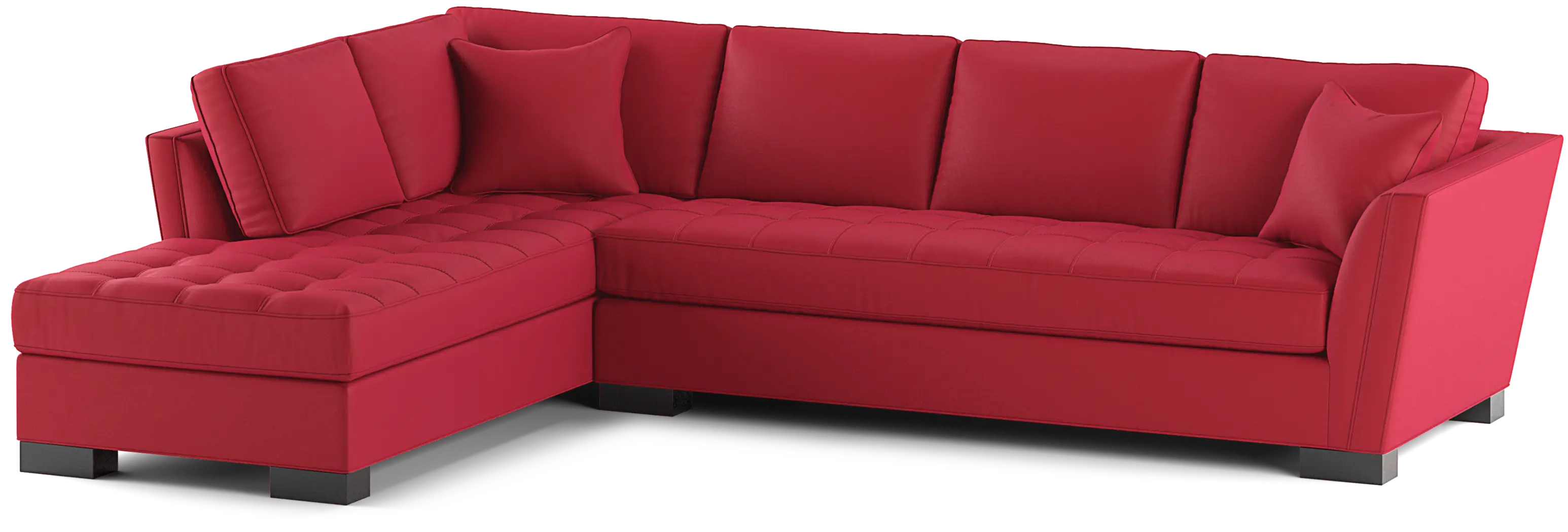 clubhaus クラブハウス　レッド　XL Cindy Crawford Calvin Heights Cardinal Red Microfiber 2 Pc Left