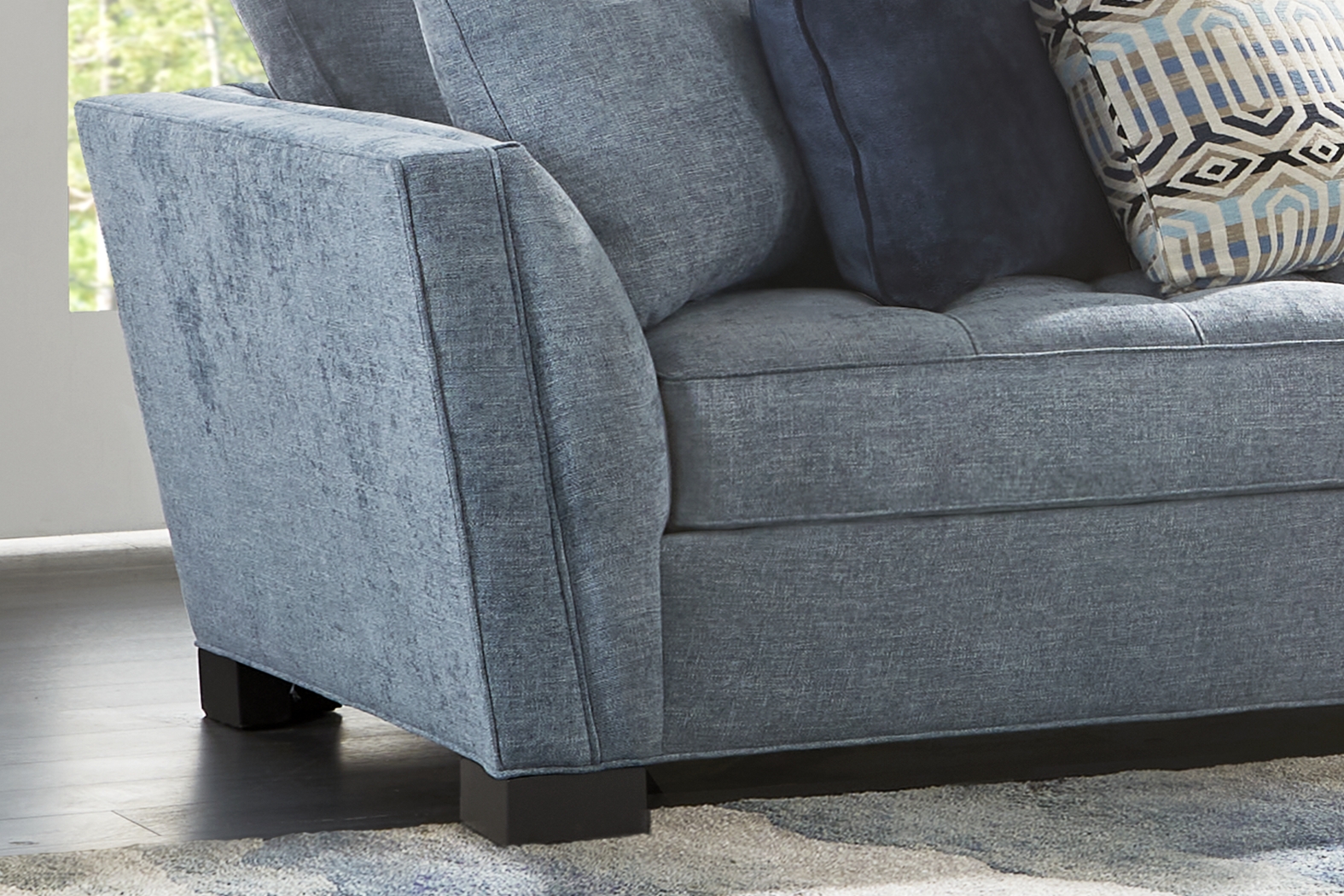 Calvin Heights Chambray Textured 2 Pc Sectional - Thumbnail - Image 4