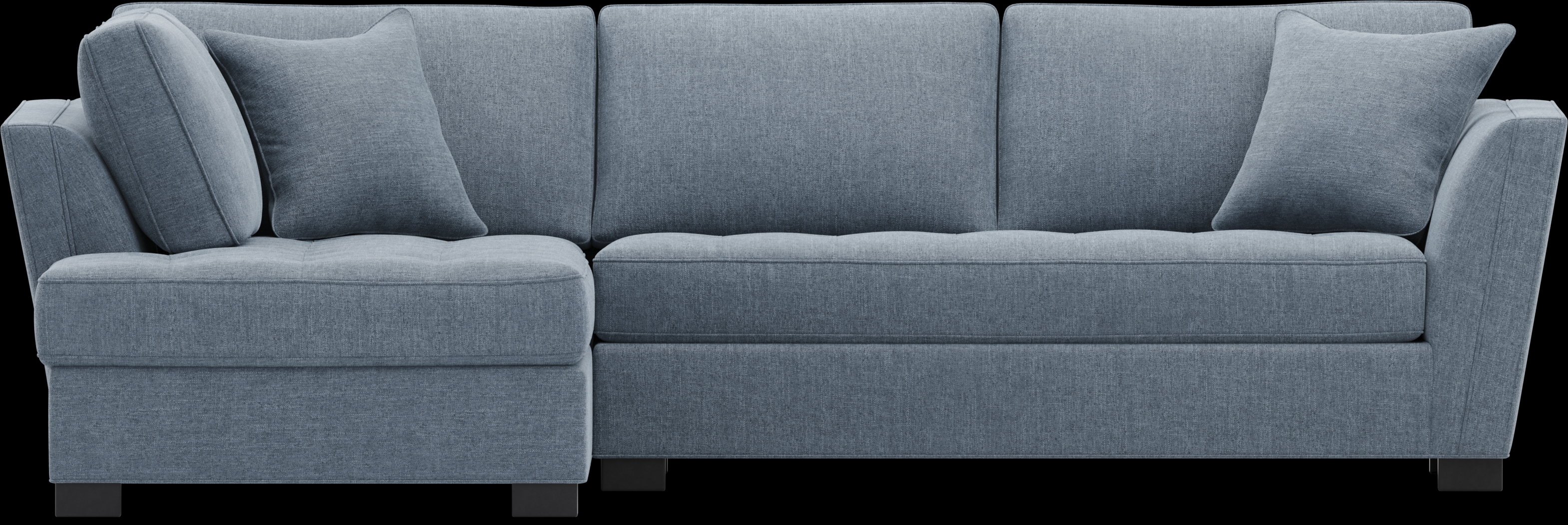 Calvin Heights Chambray Textured 2 Pc Sectional - Thumbnail - Image 3