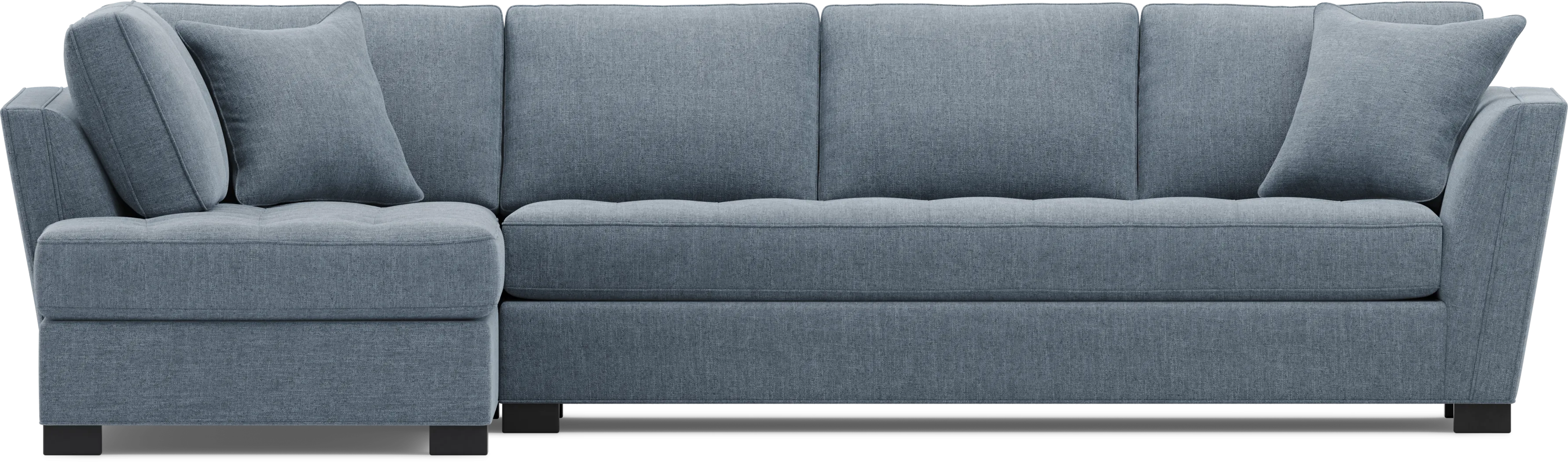 Calvin Heights Chambray Textured 2 Pc XL Sectional - Thumbnail - Image 3