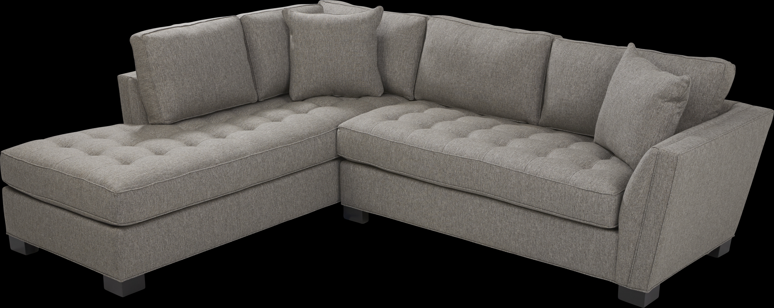 Calvin Heights Cobblestone Textured 2 Pc Sectional - Thumbnail - Image 3
