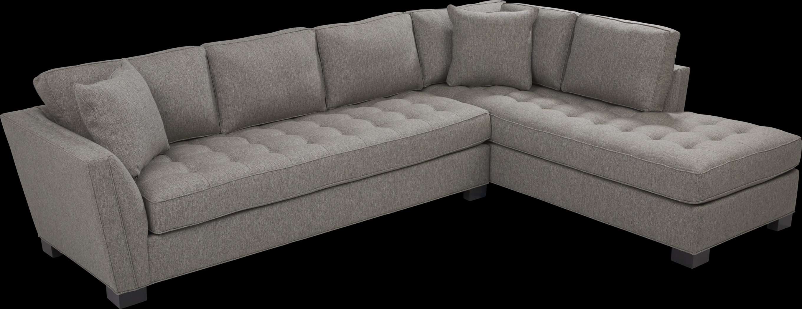 Calvin Heights Cobblestone Textured 2 Pc XL Sectional - Thumbnail - Image 3