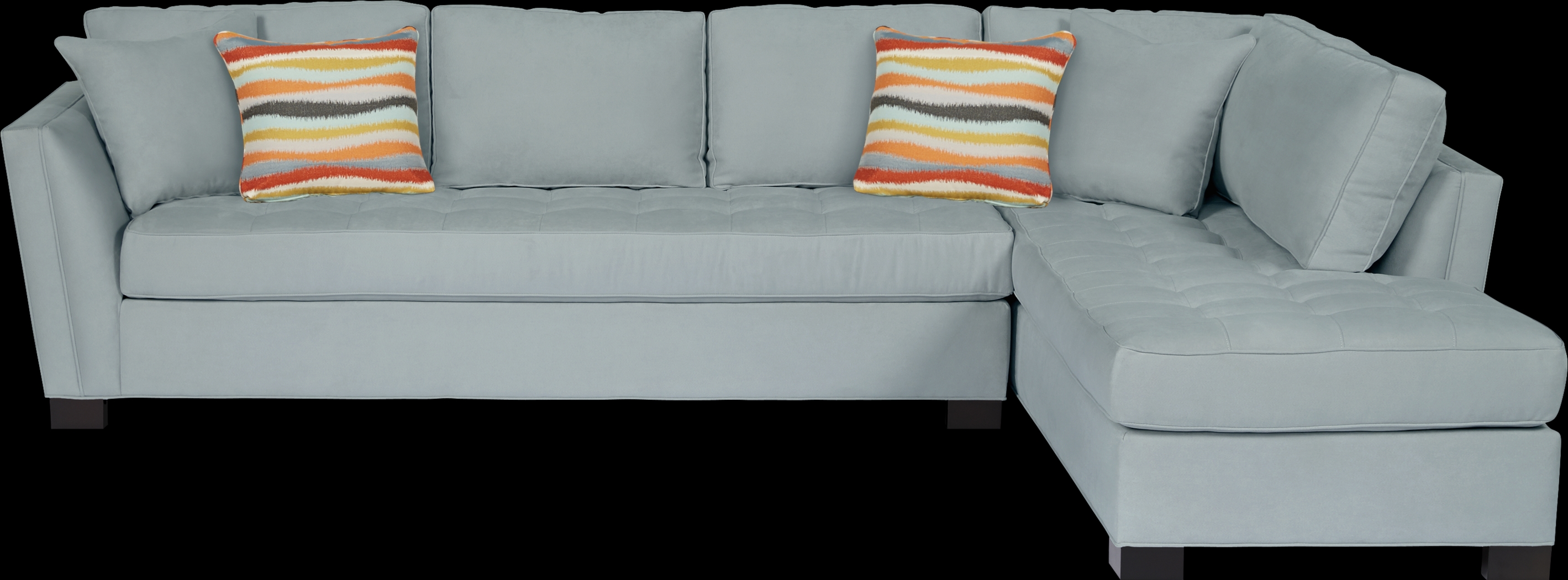 Cindy Crawford Home Calvin Heights Hydra Microfiber 2 Pc XL Sectional - Thumbnail - Image 1