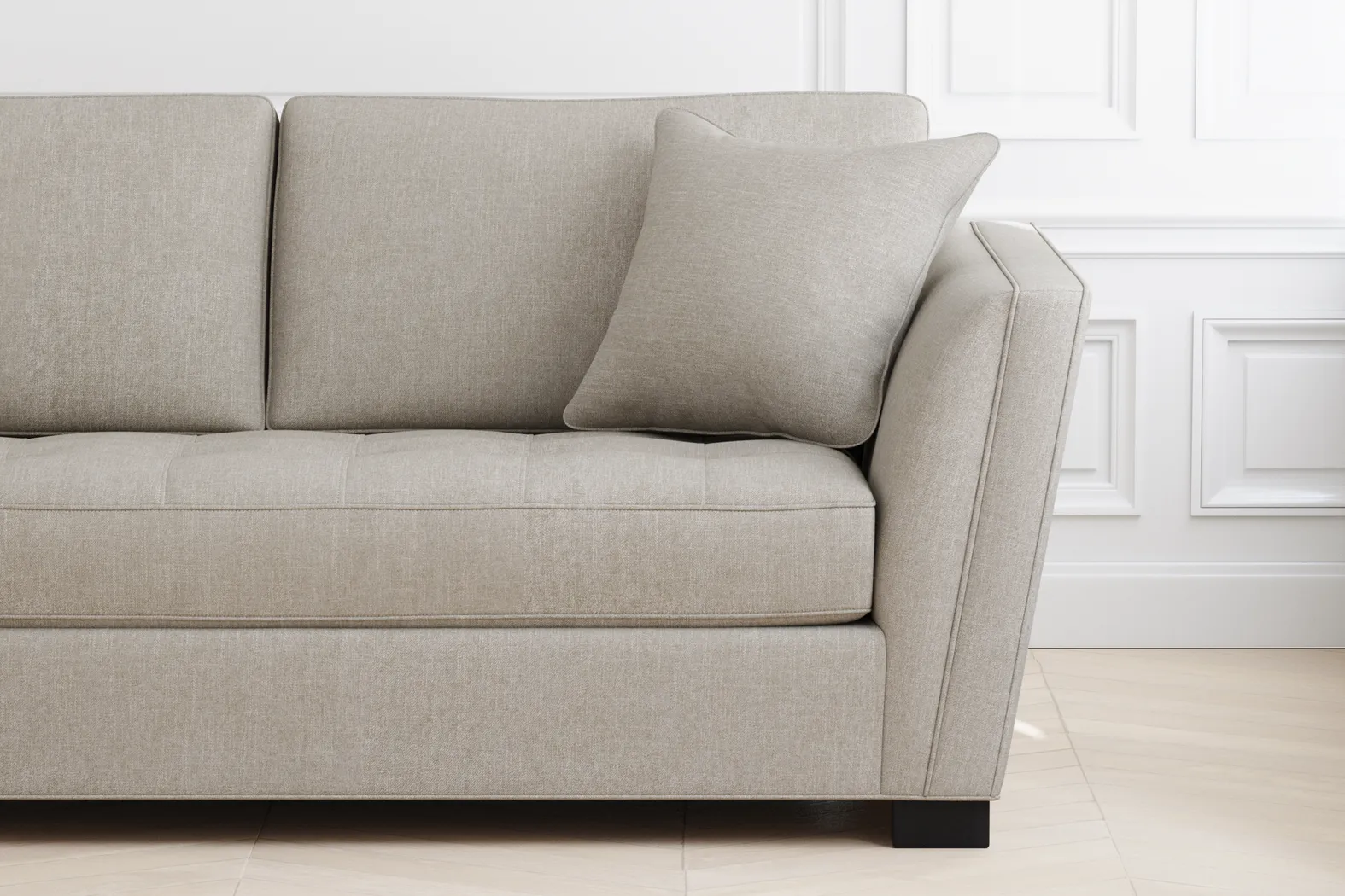 Calvin Heights Mushroom Textured 2 Pc Sectional - Thumbnail - Image 4