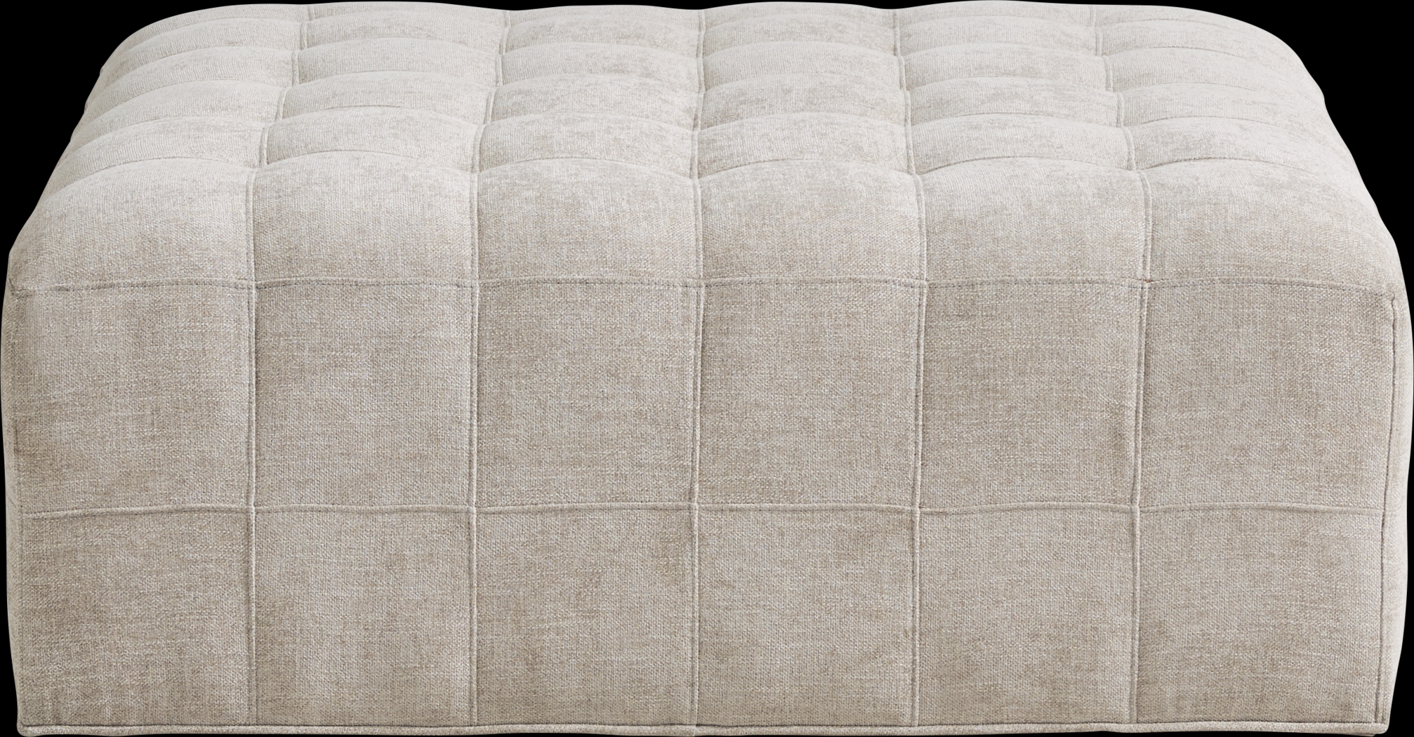 Calvin Heights Mushroom Textured Cocktail Ottoman - Thumbnail - Image 2