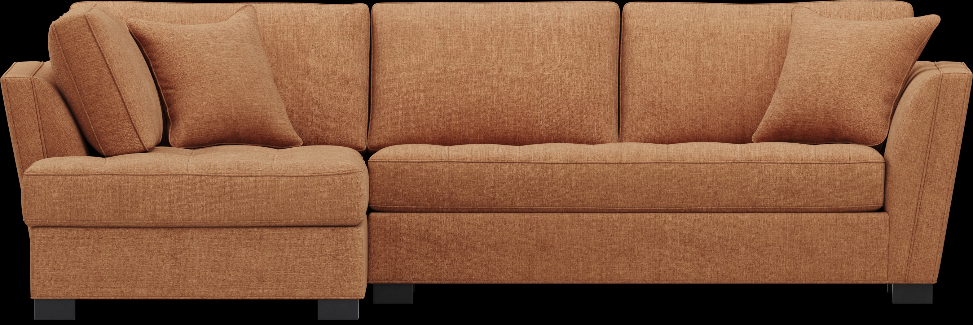 Calvin Heights Russet Textured 2 Pc Sectional - Thumbnail - Image 3