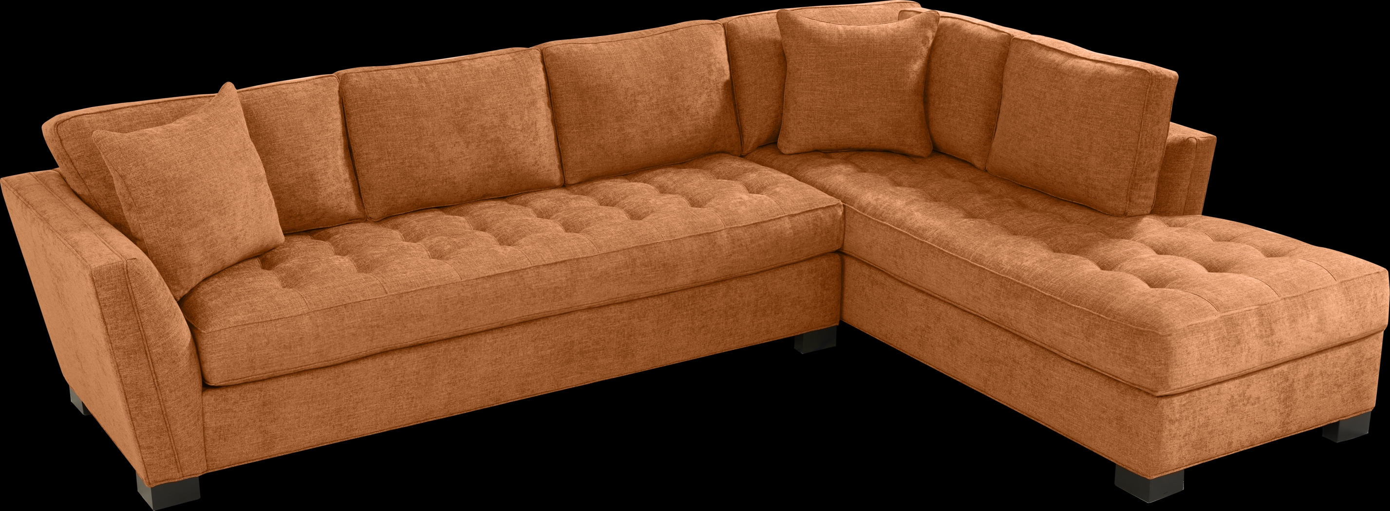 Calvin Heights Russet Textured 2 Pc XL Sectional - Thumbnail - Image 3