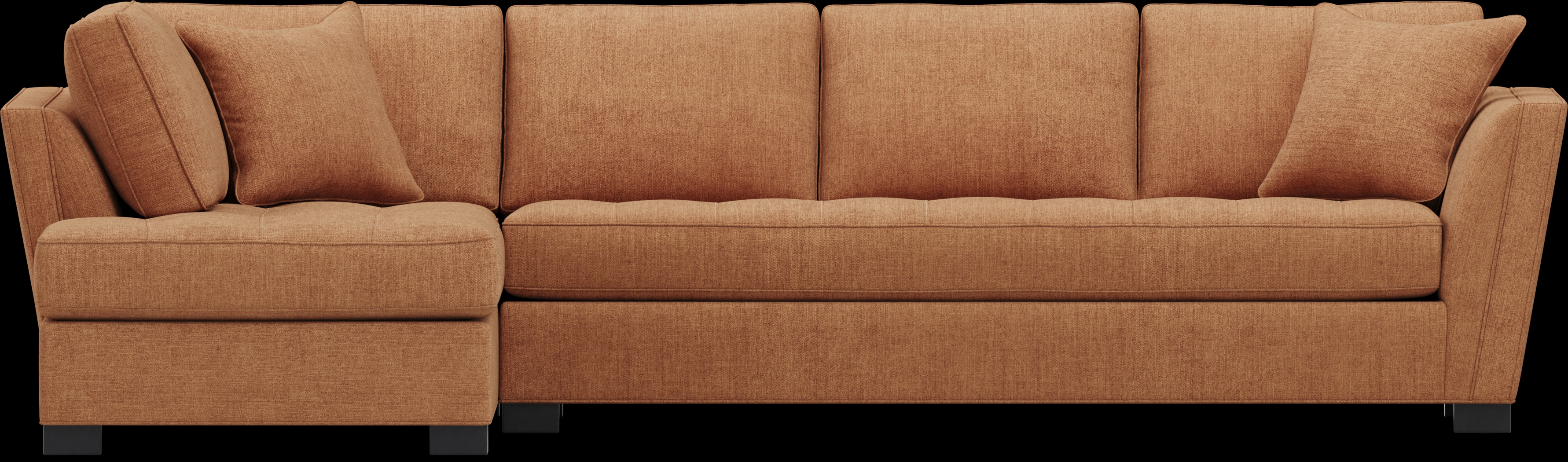 Calvin Heights Russet Textured 2 Pc XL Sectional - Thumbnail - Image 3