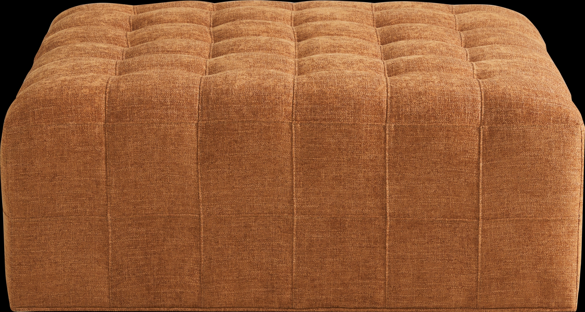 Calvin Heights Russet Textured Cocktail Ottoman - Thumbnail - Image 2