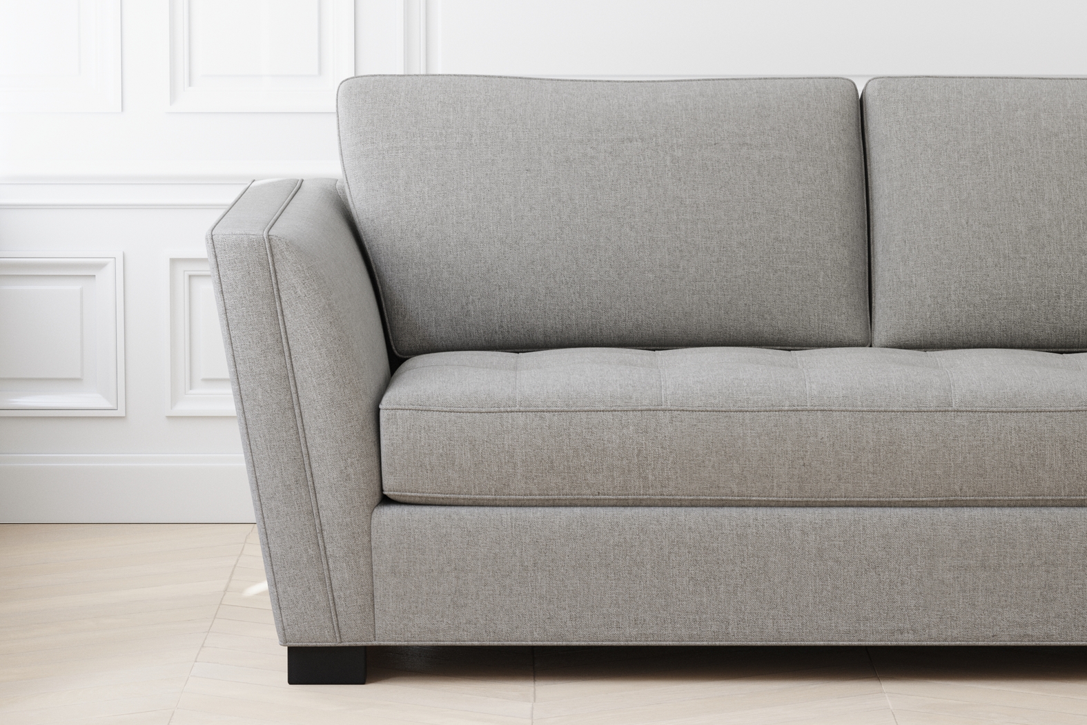 Calvin Heights Smoke Textured 2 Pc Sectional - Thumbnail - Image 4