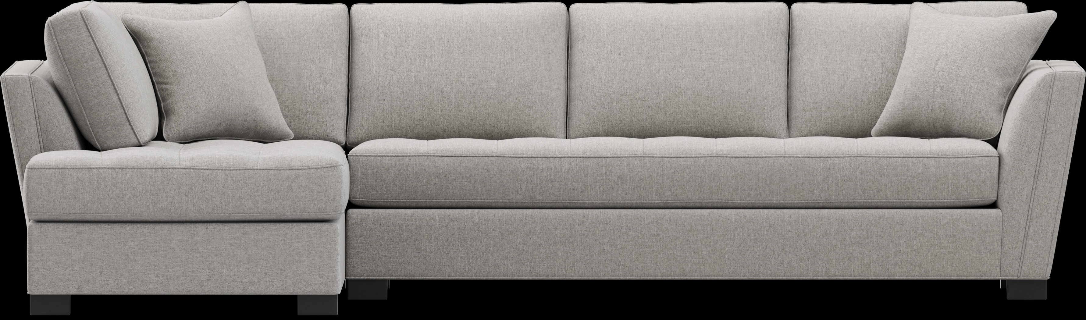 Calvin Heights Smoke Textured 2 Pc XL Sectional - Thumbnail - Image 3