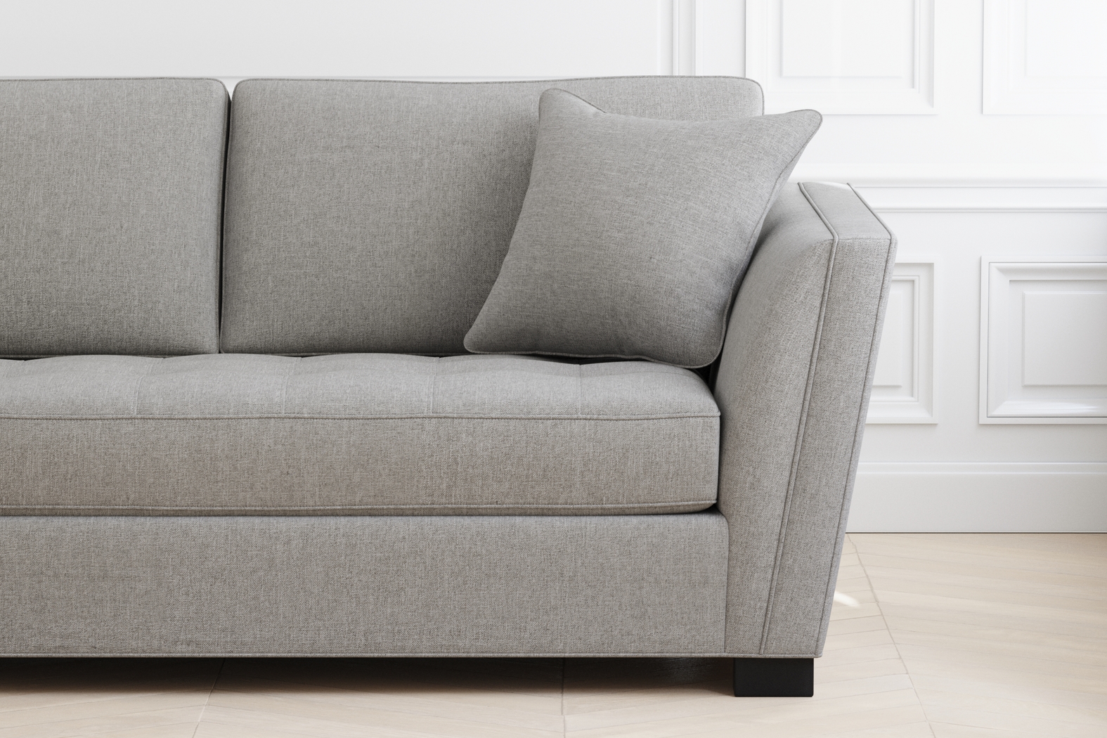 Calvin Heights Smoke Textured 2 Pc XL Sectional - Thumbnail - Image 4