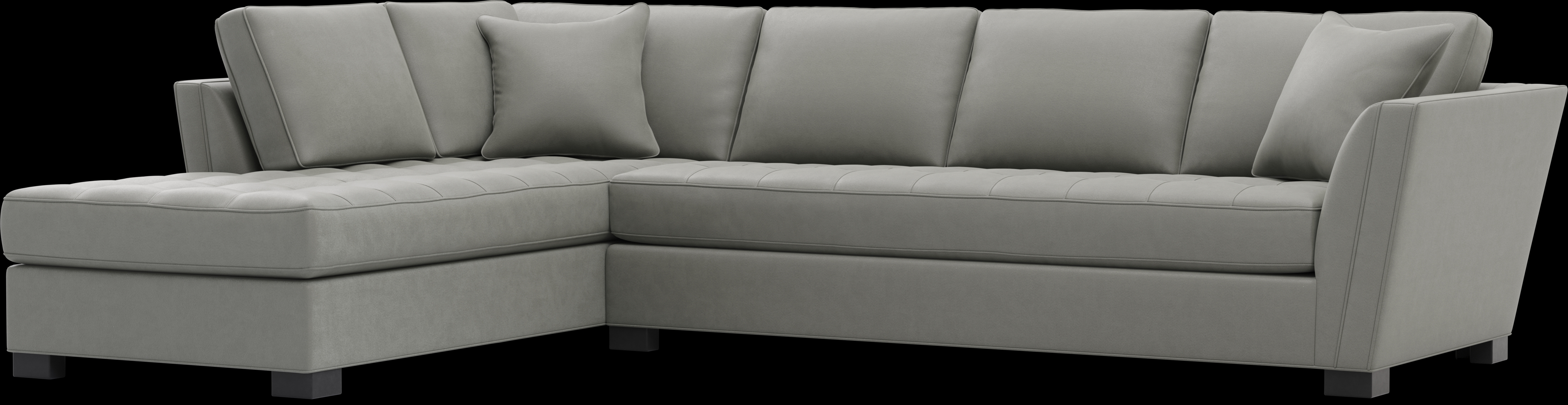 Calvin Heights Steel Microfiber 2 Pc XL Sectional - Thumbnail - Image 1