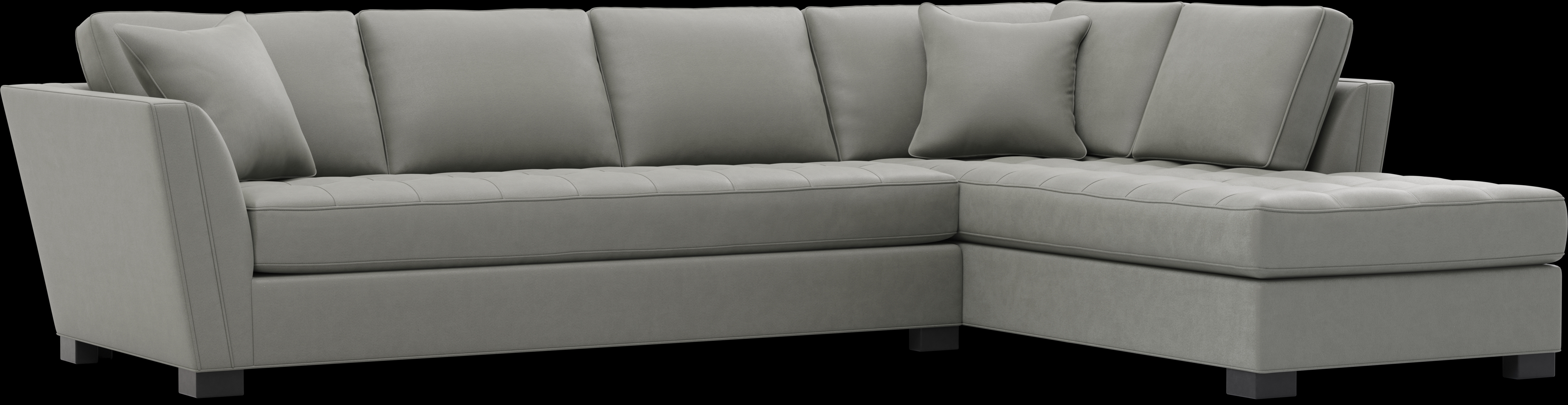 Calvin Heights Steel Microfiber 2 Pc XL Sectional - Thumbnail - Image 1