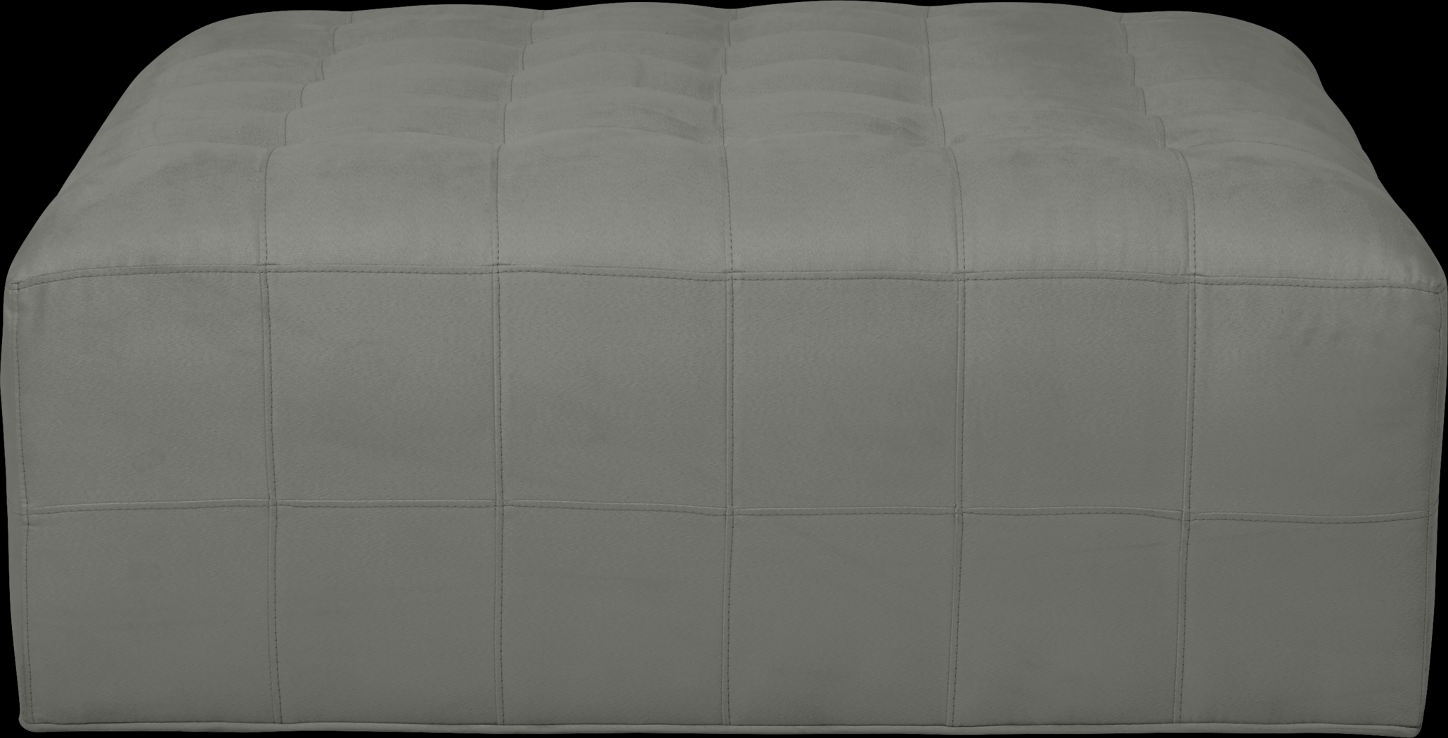 Calvin Heights Steel Microfiber Cocktail Ottoman - Thumbnail - Image 2