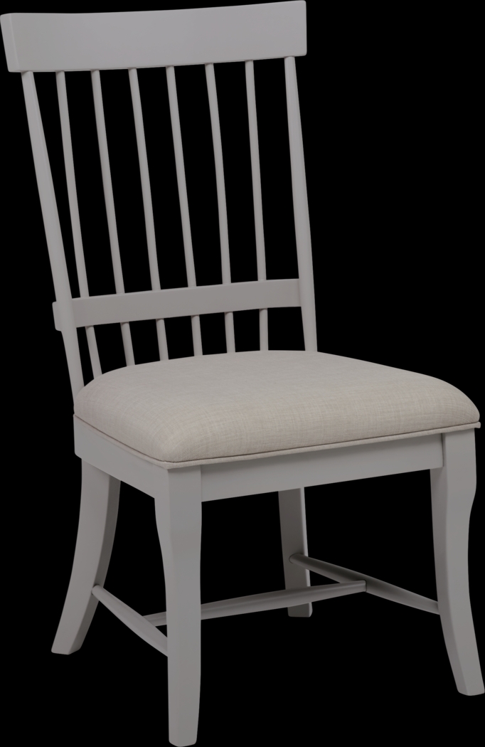 Cindy Crawford Home Cape Cottage White 5 Pc Dining Set with Gray Chairs - Thumbnail - Image 5