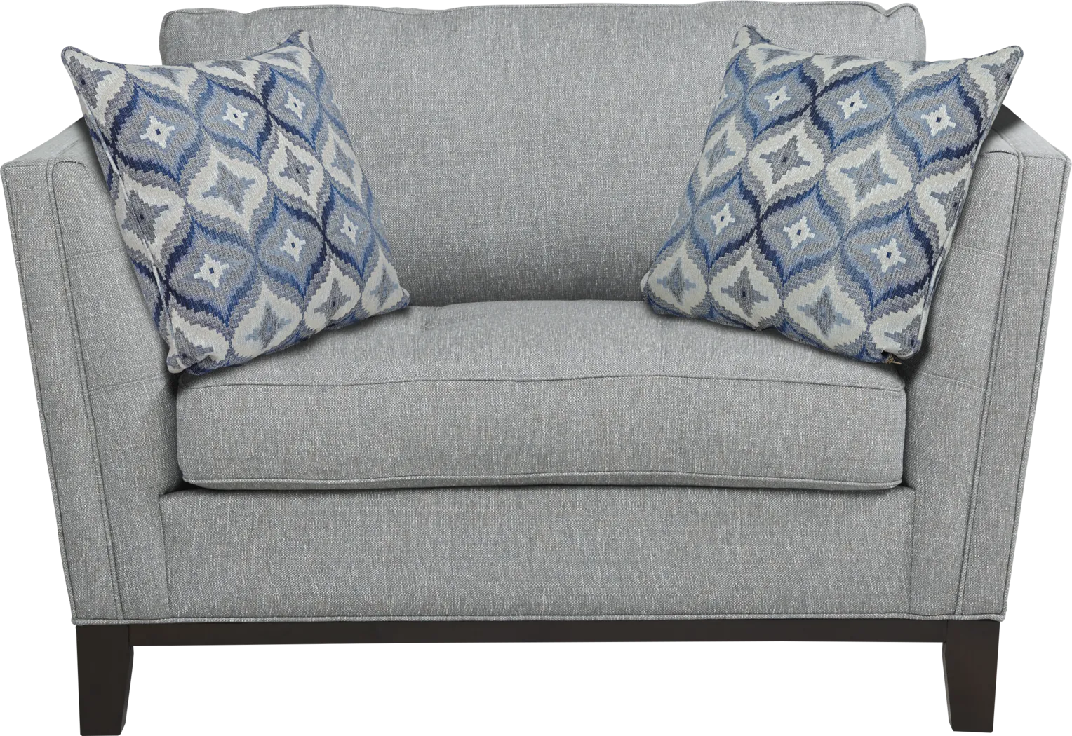 Cindy Crawford Home Central Boulevard Bluestone Textured Chair - Thumbnail - Image 2