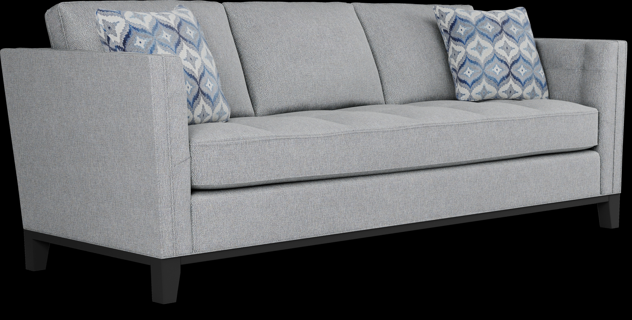 Cindy Crawford Home Central Boulevard Bluestone Textured Gel Foam Sleeper - Thumbnail - Image 2