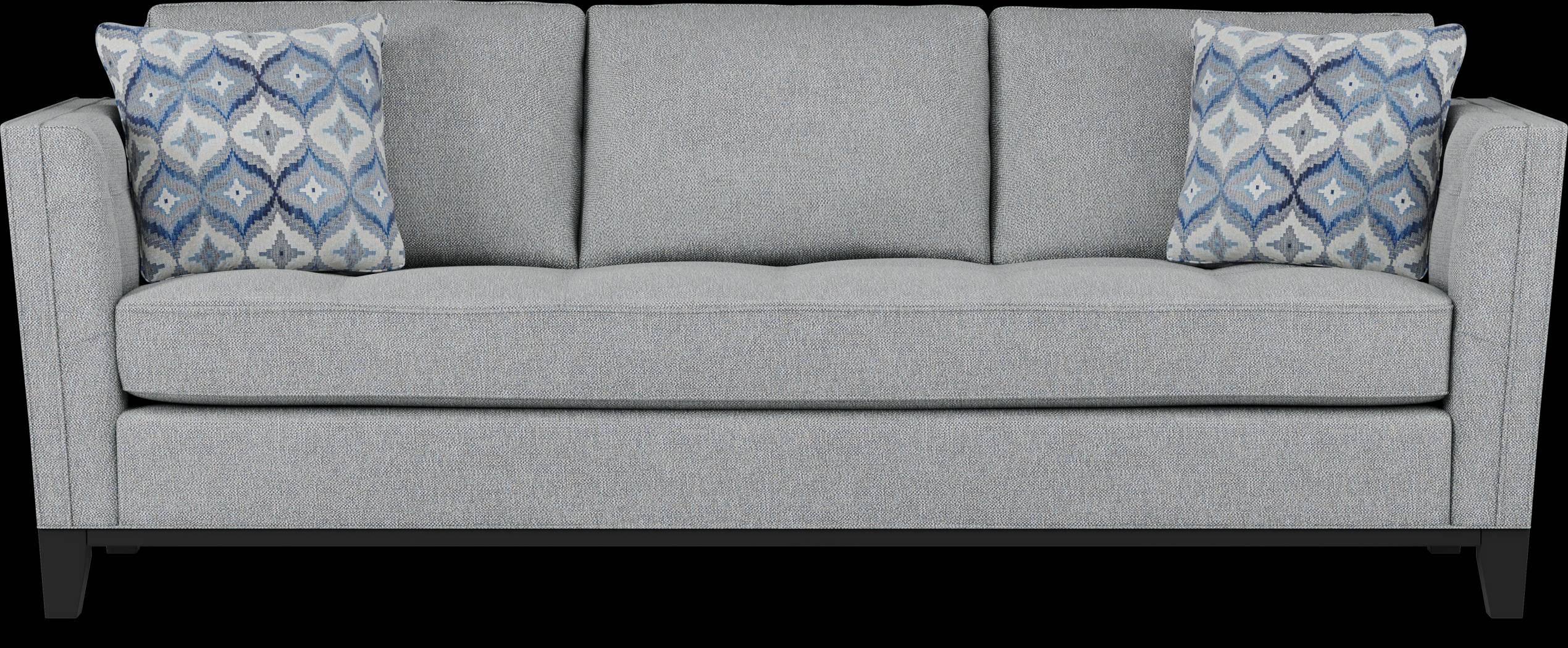 Cindy Crawford Home Central Boulevard Bluestone Textured Gel Foam Sleeper - Thumbnail - Image 1