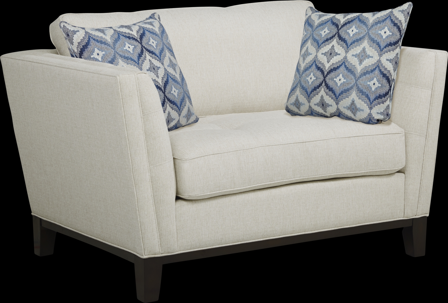 Cindy Crawford Home Central Boulevard Off-White Textured Chair - Thumbnail - Image 2