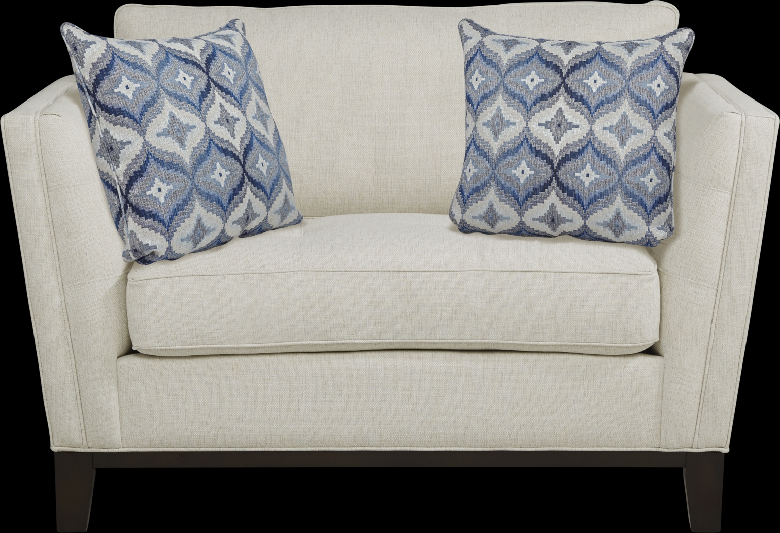 Cindy Crawford Home Central Boulevard Off-White Textured Chair - Thumbnail - Image 1