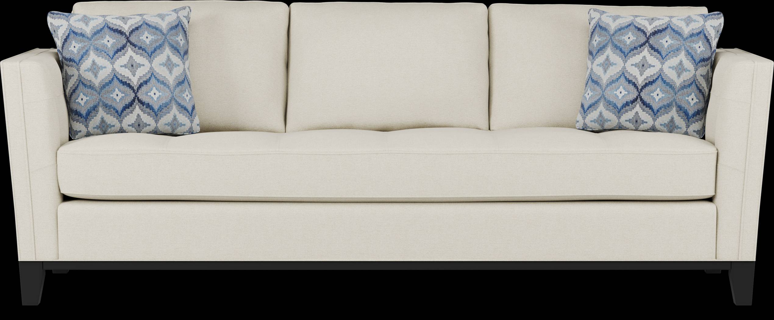 Cindy Crawford Home Central Boulevard Off-White Textured Sleeper - Thumbnail - Image 1