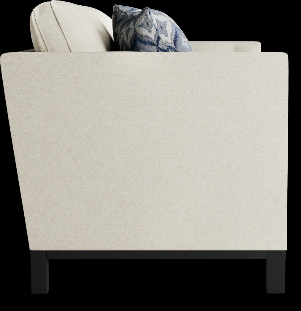 Cindy Crawford Home Central Boulevard Off-White Textured Sofa - Thumbnail - Image 3