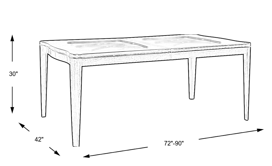 Dimension Image. Please refer to the Dimension Tab on this page for dimension details.