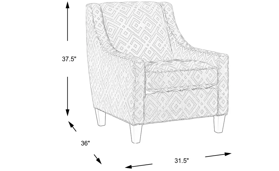 Dimension Image. Please refer to the Dimension Tab on this page for dimension details.