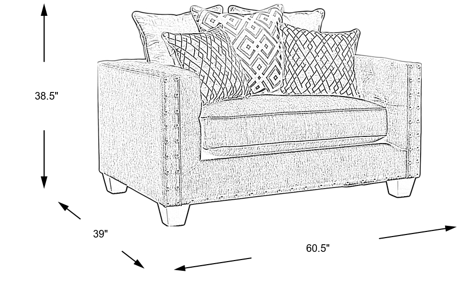 Dimension Image. Please refer to the Dimension Tab on this page for dimension details.