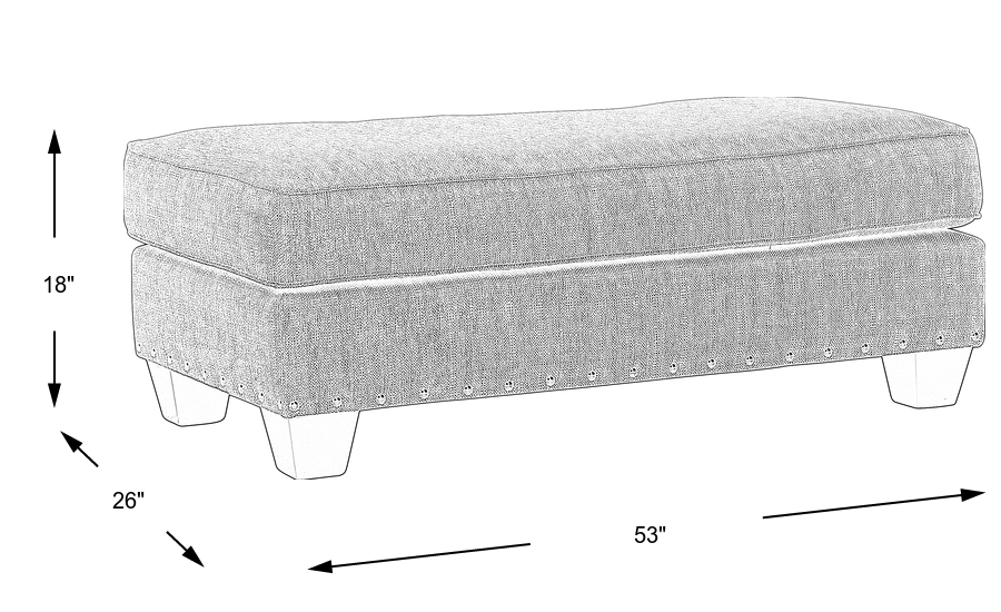 Dimension Image. Please refer to the Dimension Tab on this page for dimension details.