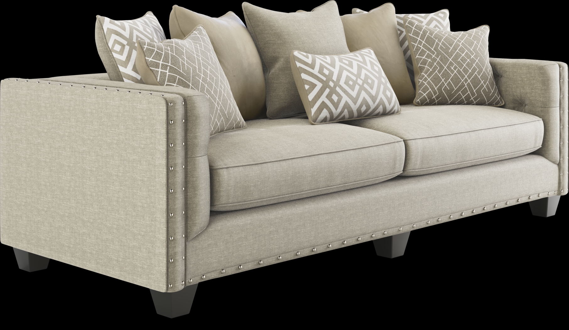 Cindy Crawford Home Chelsea Hills Beige 7 Pc Living Room - Thumbnail - Image 3