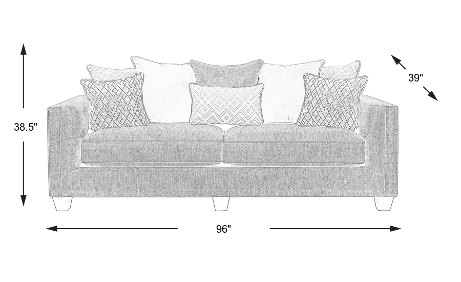 Dimension Image. Please refer to the Dimension Tab on this page for dimension details.