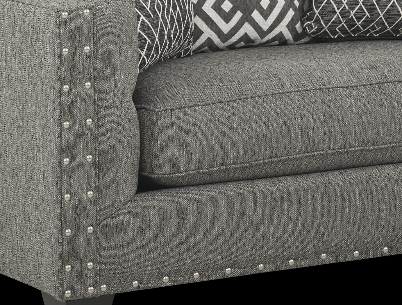 Cindy Crawford Home Chelsea Hills Gray 8 Pc Living Room - Thumbnail - Image 9