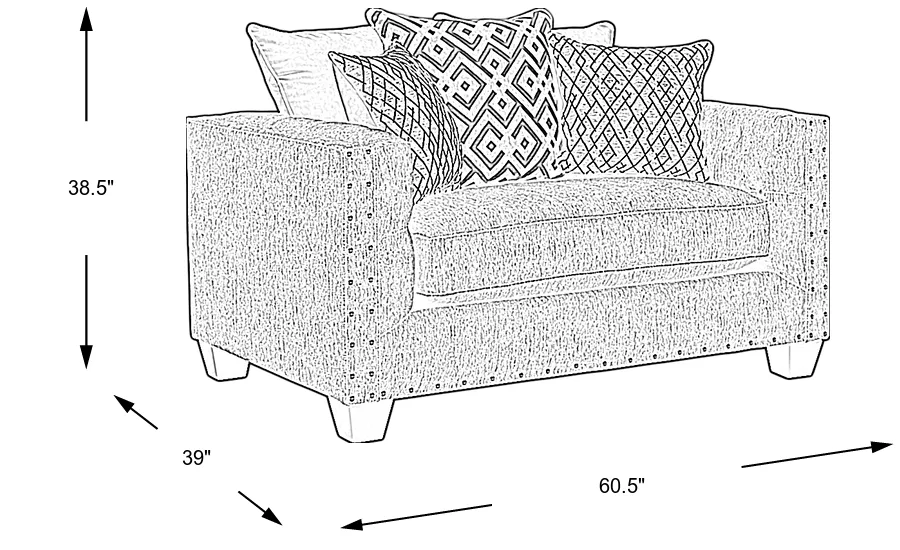 Dimension Image. Please refer to the Dimension Tab on this page for dimension details.