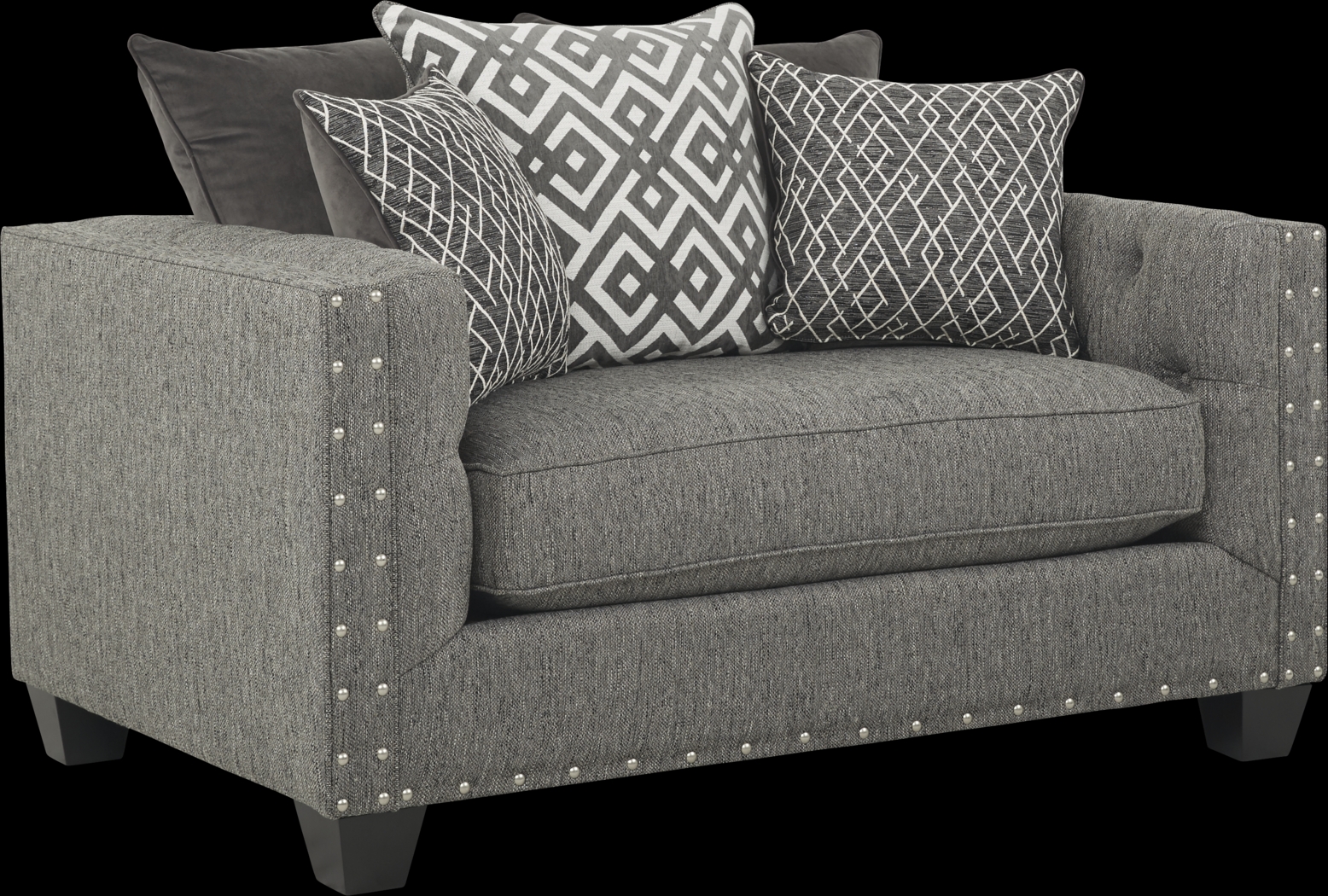 Cindy Crawford Home Chelsea Hills Gray 8 Pc Living Room - Thumbnail - Image 8