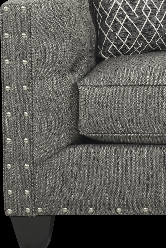 Cindy Crawford Home Chelsea Hills Gray 8 Pc Living Room - Thumbnail - Image 6