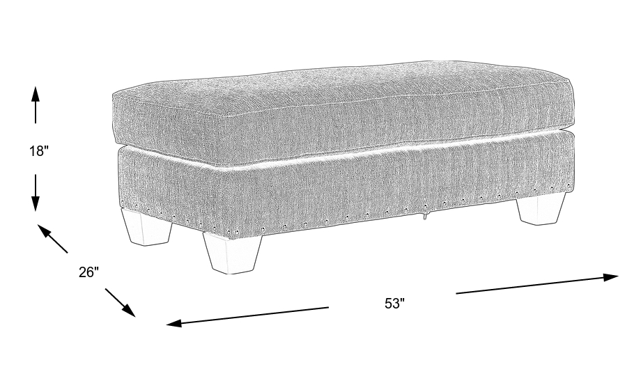 Dimension Image. Please refer to the Dimension Tab on this page for dimension details.