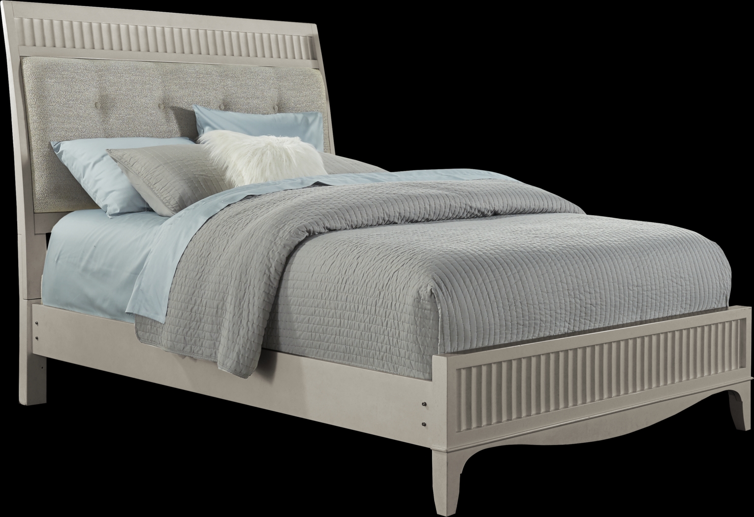 Cindy Crawford Home Clarendon Heights Gray 5 Pc Queen Panel Bedroom - Thumbnail - Image 2