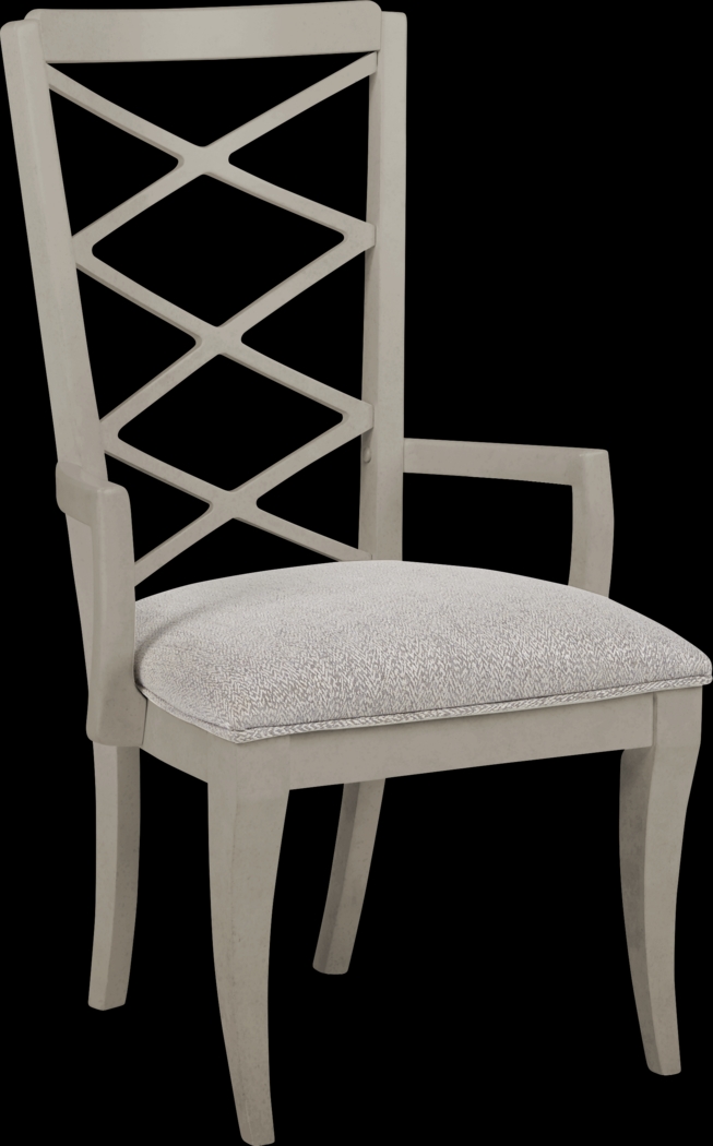 Cindy Crawford Home Clarendon Heights Gray Arm Chair - Thumbnail - Image 1