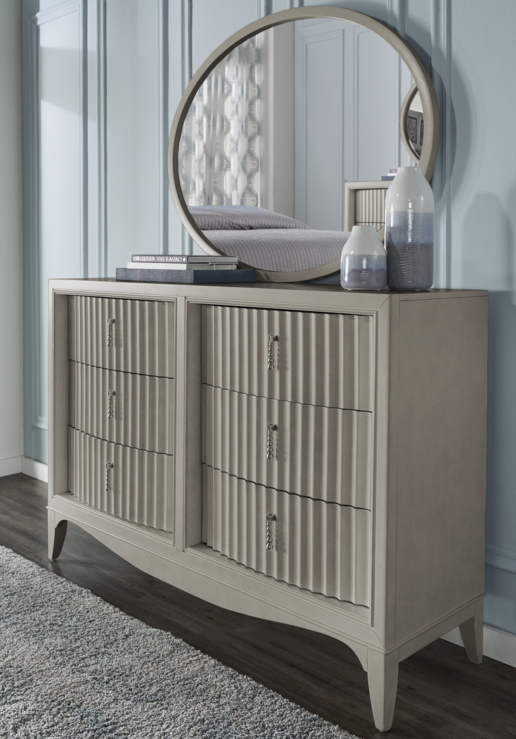 Cindy Crawford Home Clarendon Heights Gray 5 Pc Queen Panel Bedroom - Thumbnail - Image 6