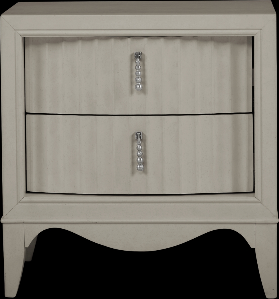 Cindy Crawford Home Clarendon Heights Gray Nightstand - Thumbnail - Image 1