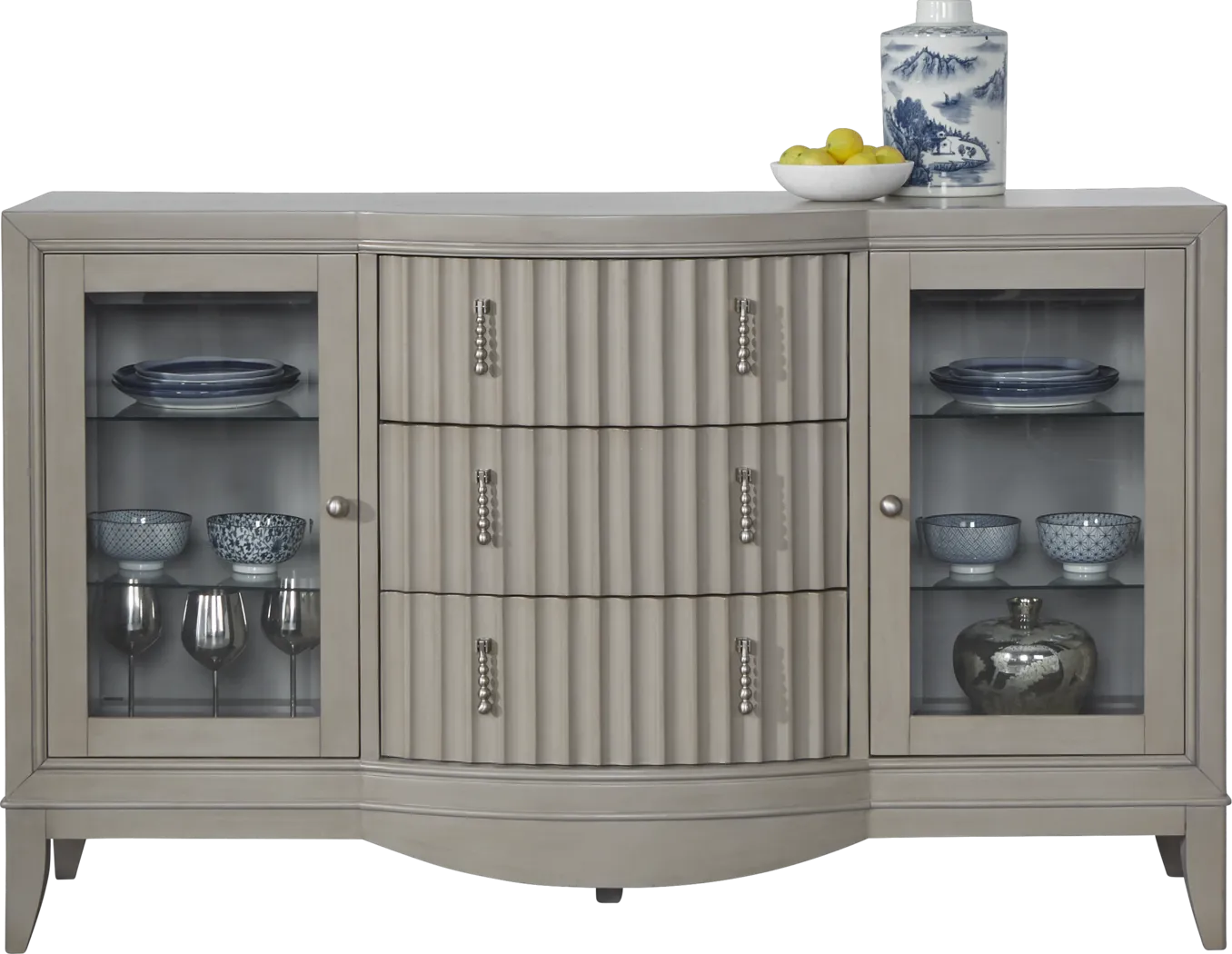 Cindy Crawford Home Clarendon Heights Gray Server - Thumbnail - Image 2