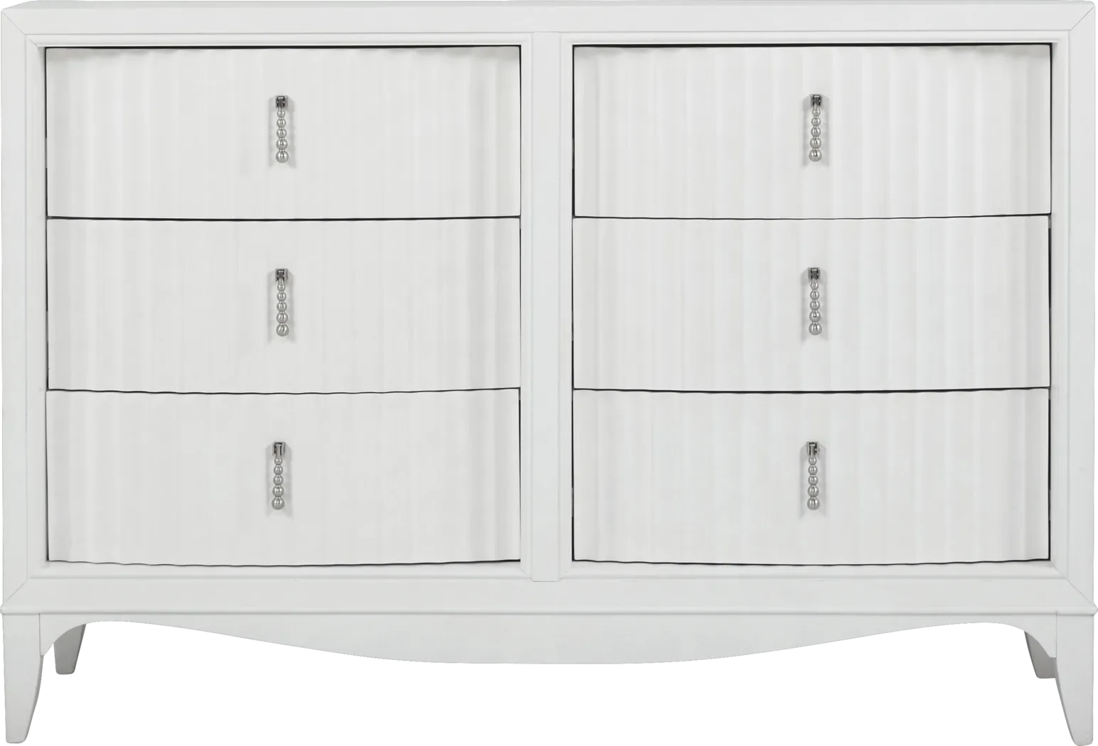 Cindy Crawford Home Clarendon Heights White Dresser - Thumbnail - Image 1