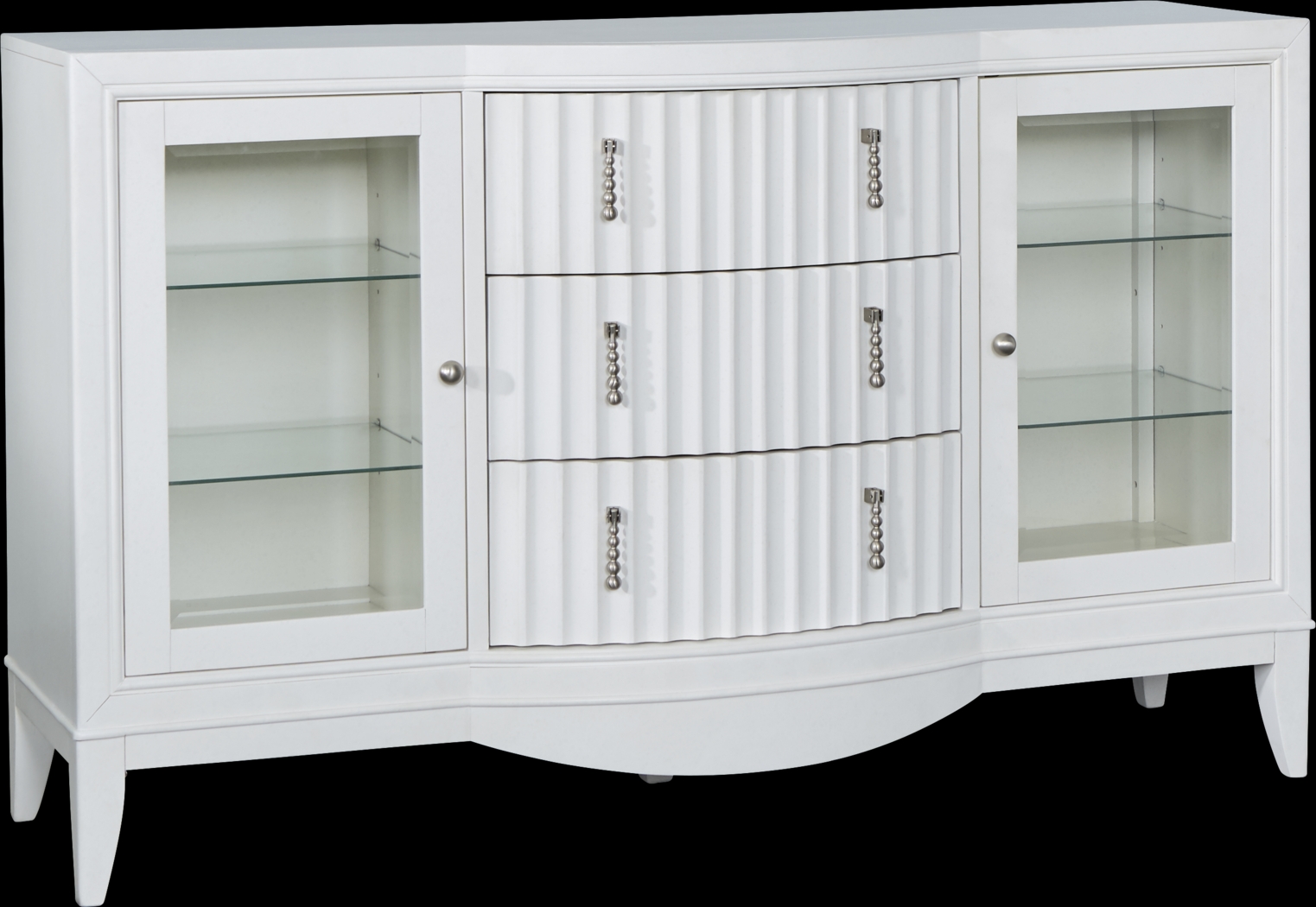 Cindy Crawford Home Clarendon Heights White Server - Thumbnail - Image 1