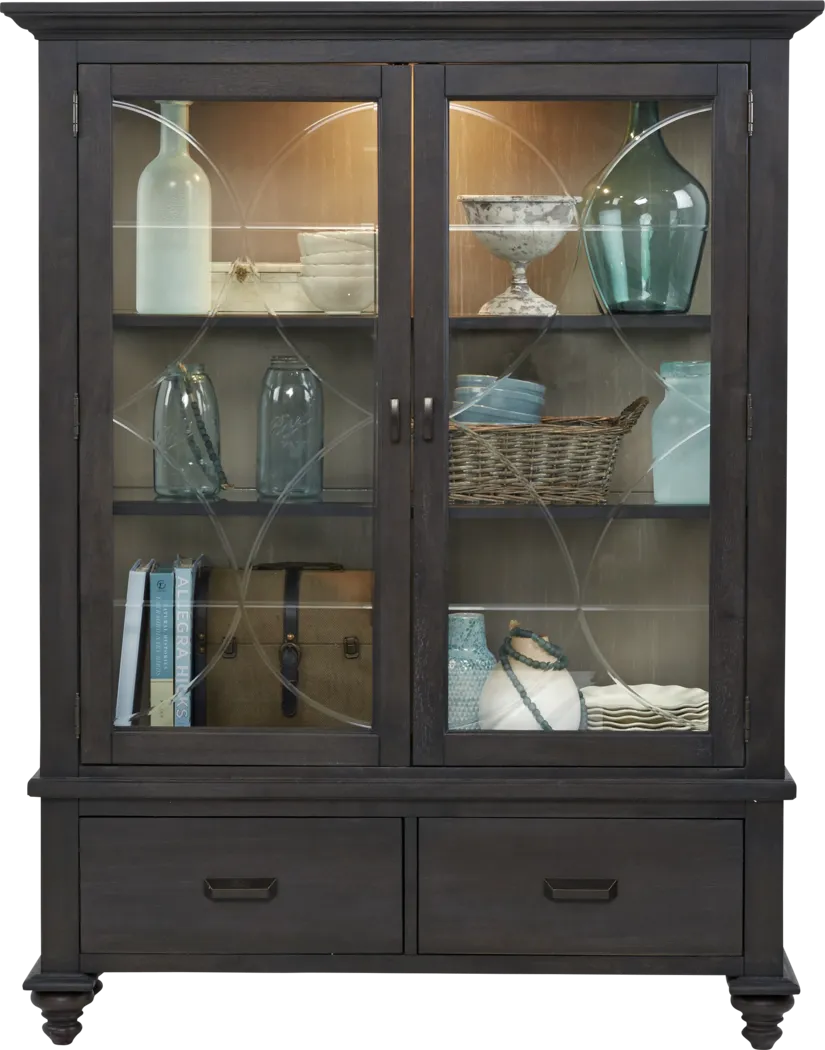 Cindy Crawford Home Coastal Breeze Charcoal Curio - Thumbnail - Image 1