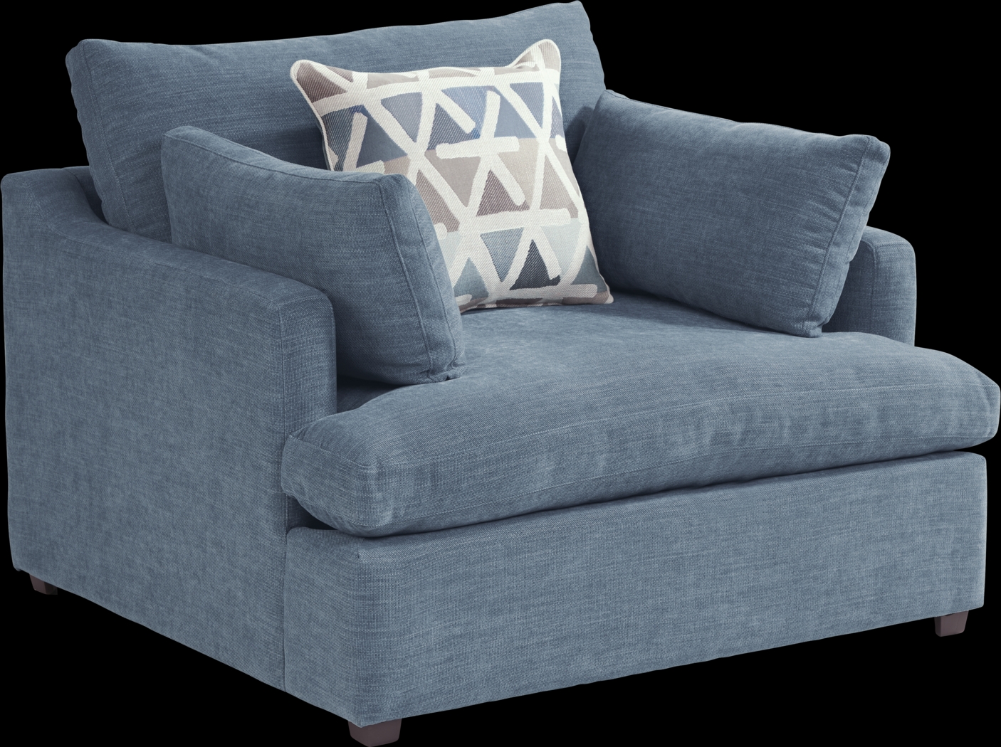 Cindy Crawford Home Emerson Park Denim 7 Pc Living Room - Thumbnail - Image 5