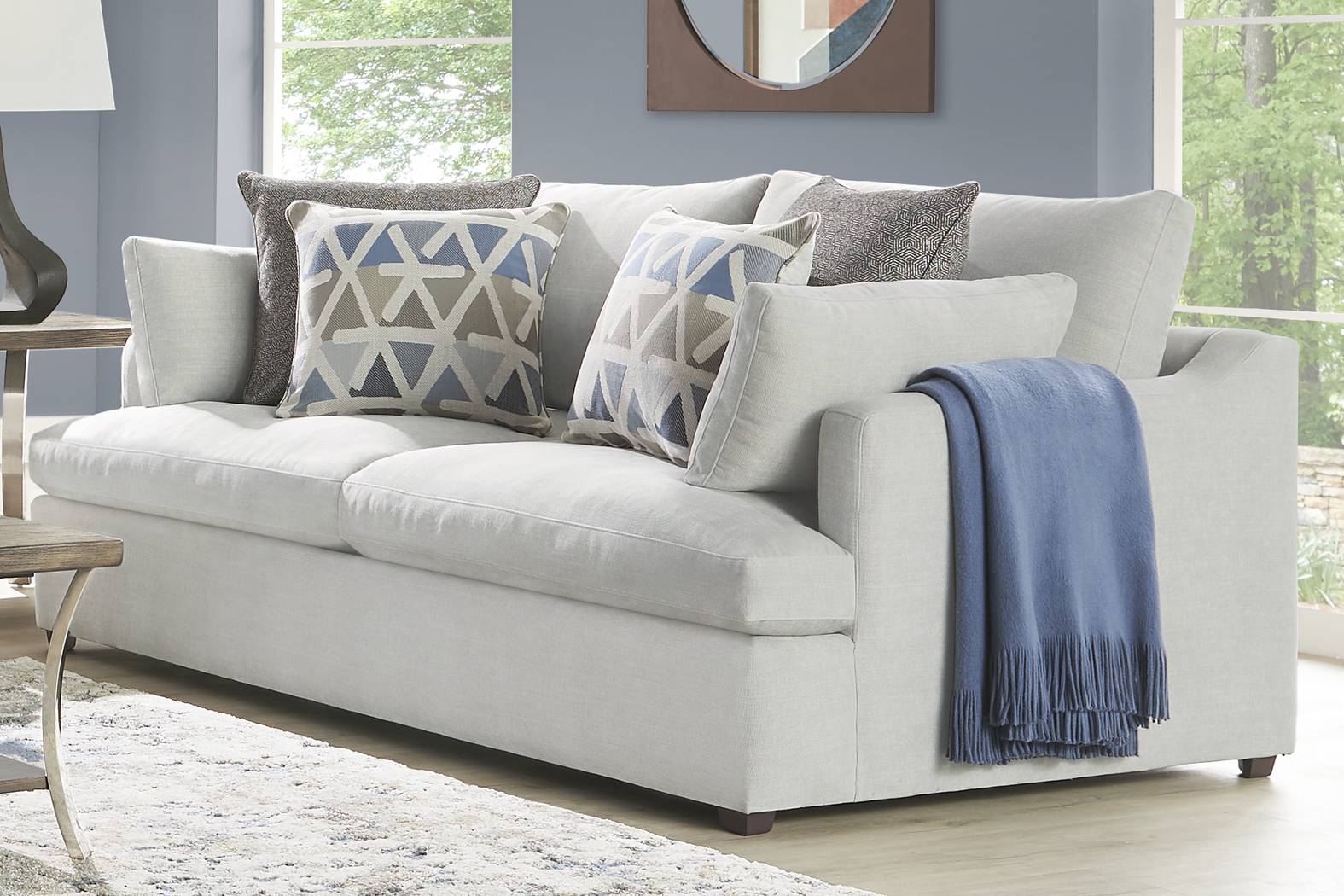 Cindy Crawford Home Emerson Park Silver Loveseat - Thumbnail - Image 3