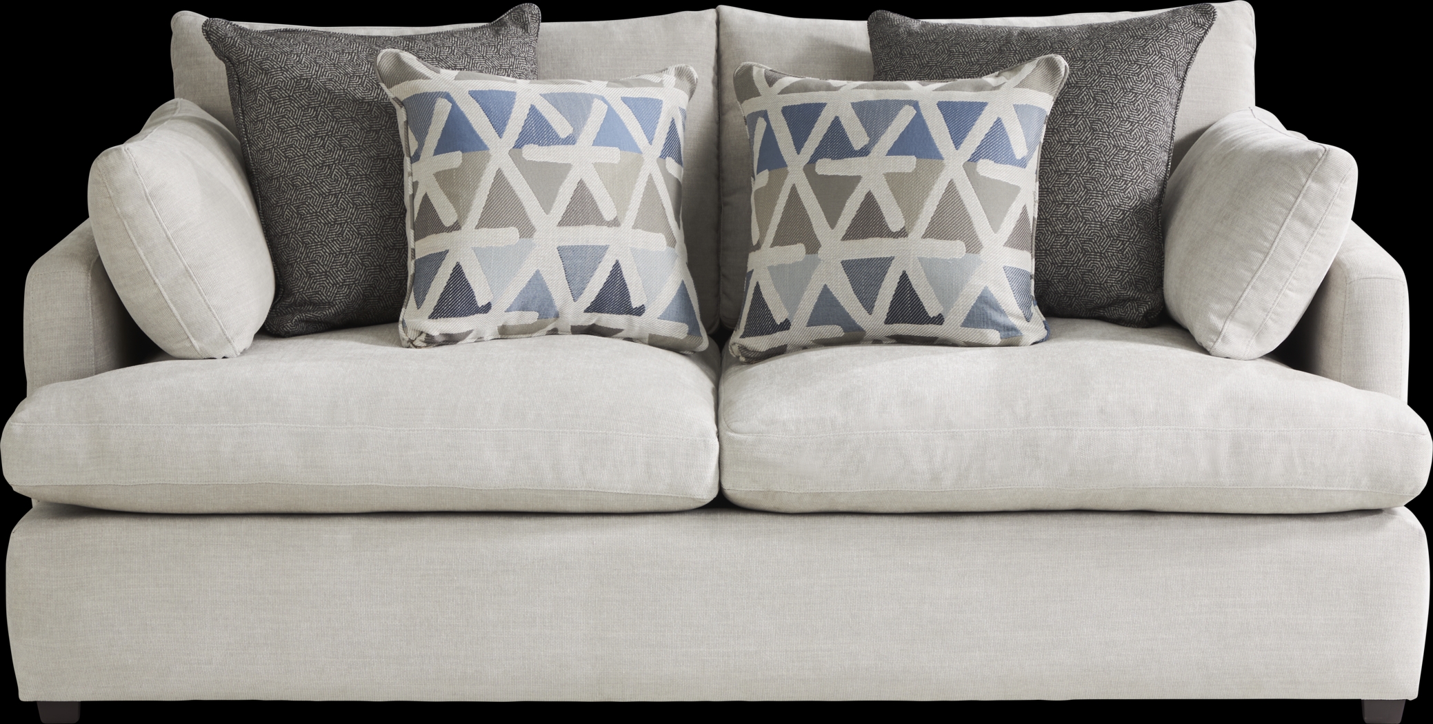 Cindy Crawford Home Emerson Park Silver Loveseat - Thumbnail - Image 1