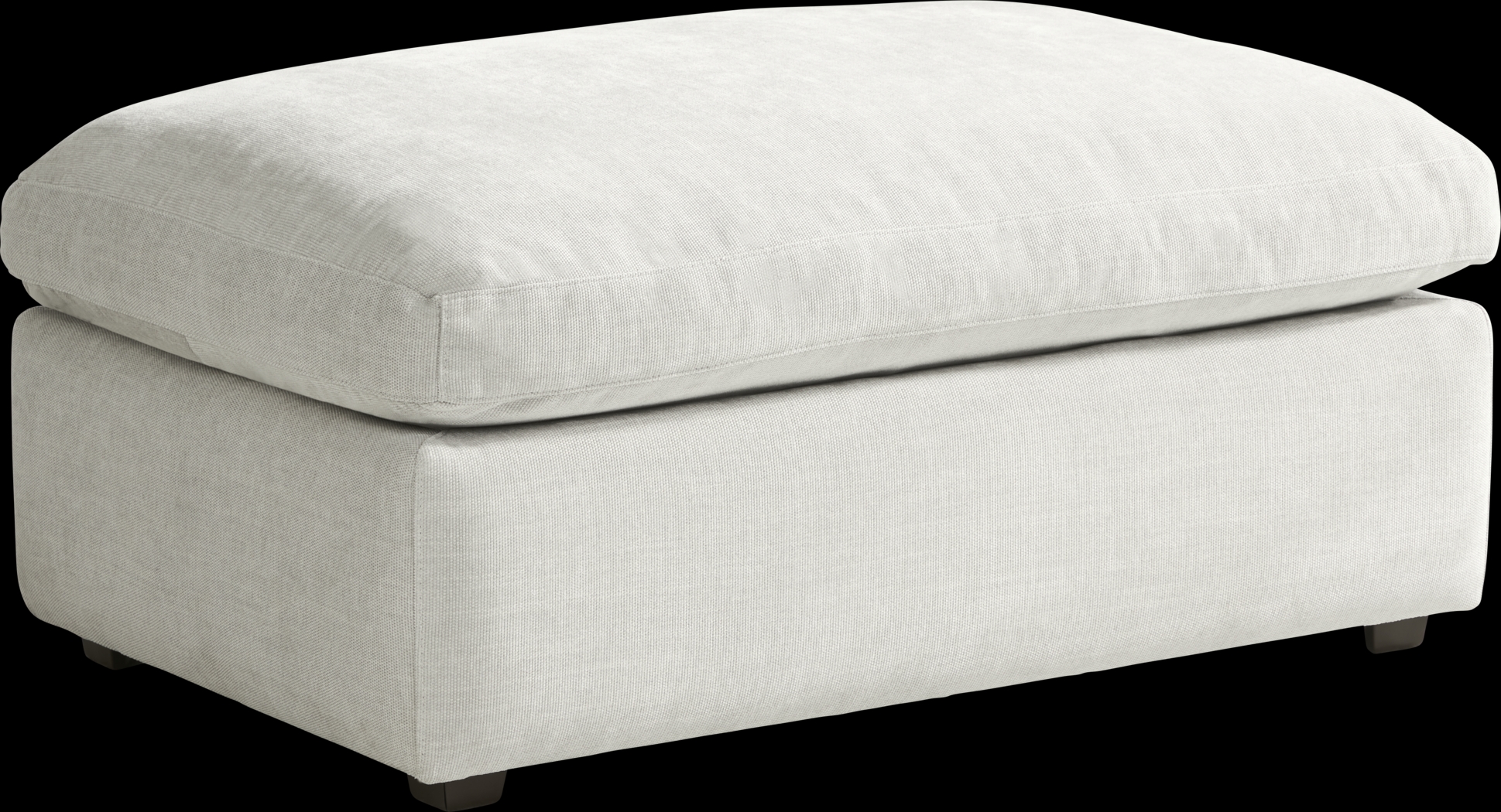 Emerson Park Silver Ottoman - Thumbnail - Image 1